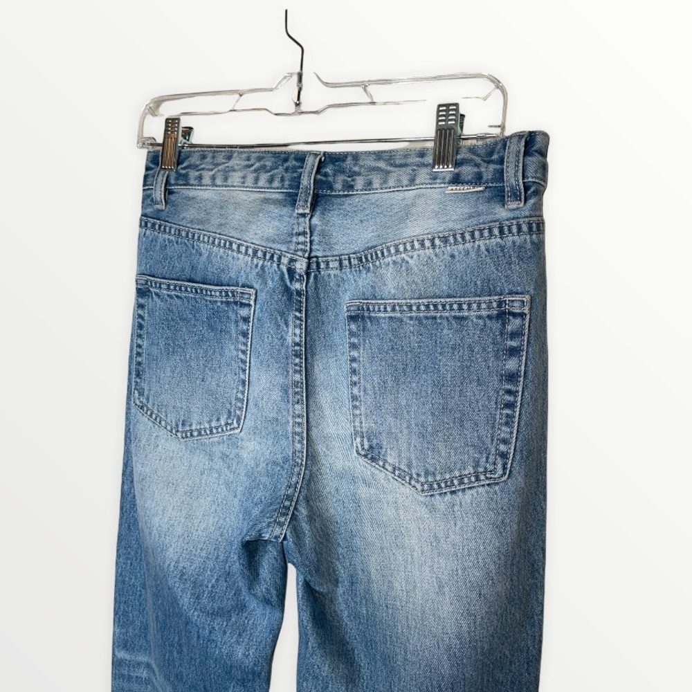 ASSEMBLY LABEL x REVOLVE High Rise Button Fly Straight Leg Jeans Size 8 - Picture 12 of 13